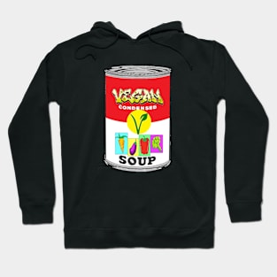 Vegan Soup Can 2 by LowEndGraphics Hoodie